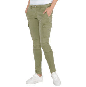 Pepe Jeans dámské zelené kapsáčové kalhoty Survivor